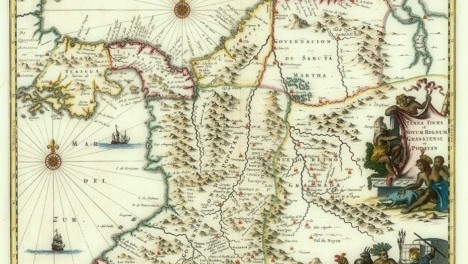 Tierra Firme y Nuevo Reino de Granada y Popayán (Panama and northern South America). Willem Blaeu, 1631