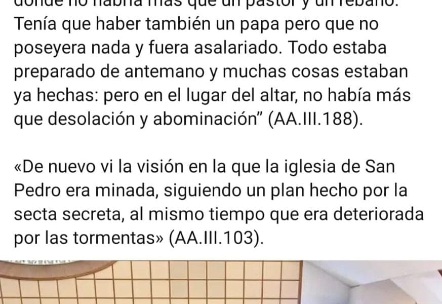 «Vi que la Iglesia de Dios era minada…»